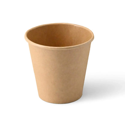 6 oz Paper cups (coated), Ø 80 mm, brown