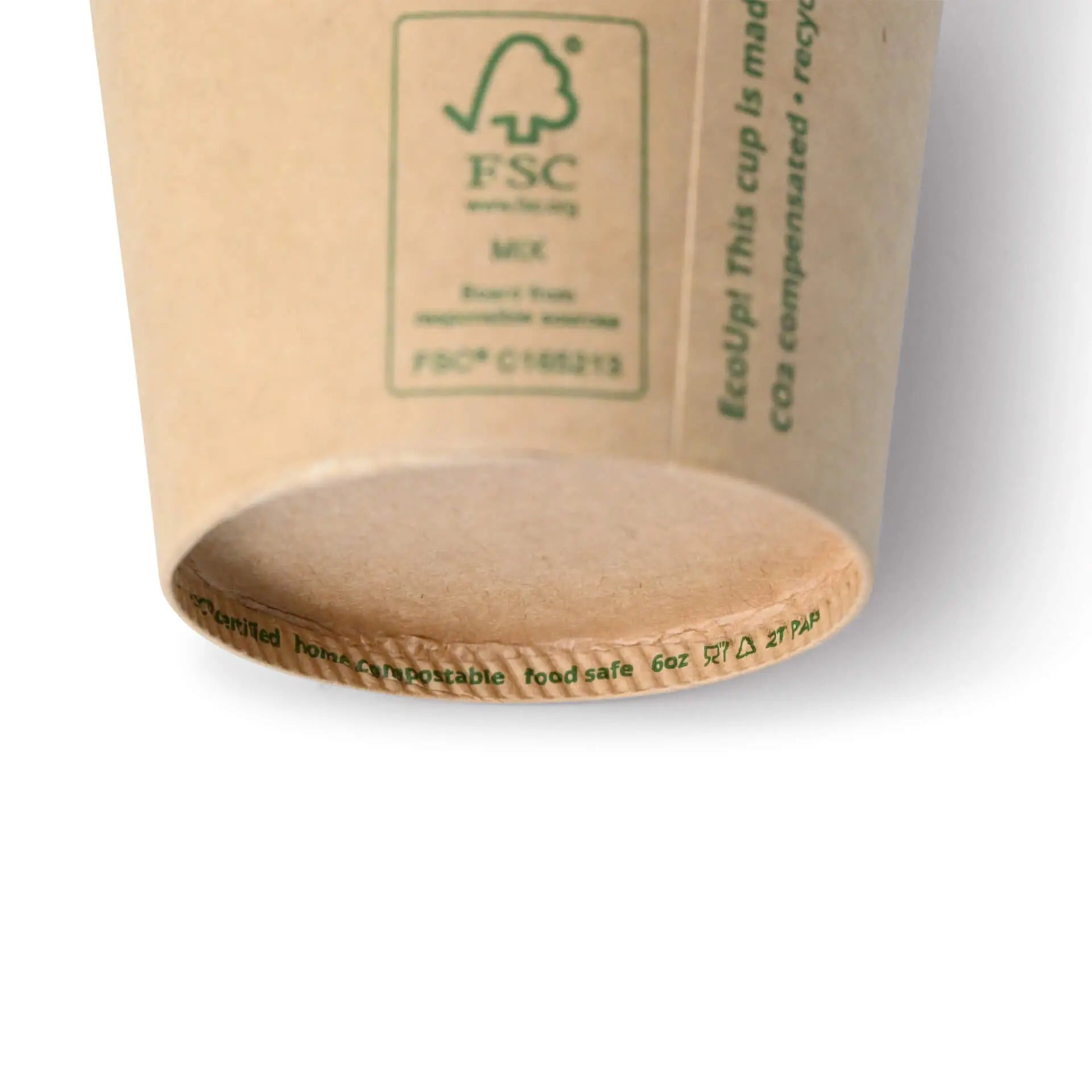 6 oz Paper cups (coated), Ø 80 mm, brown