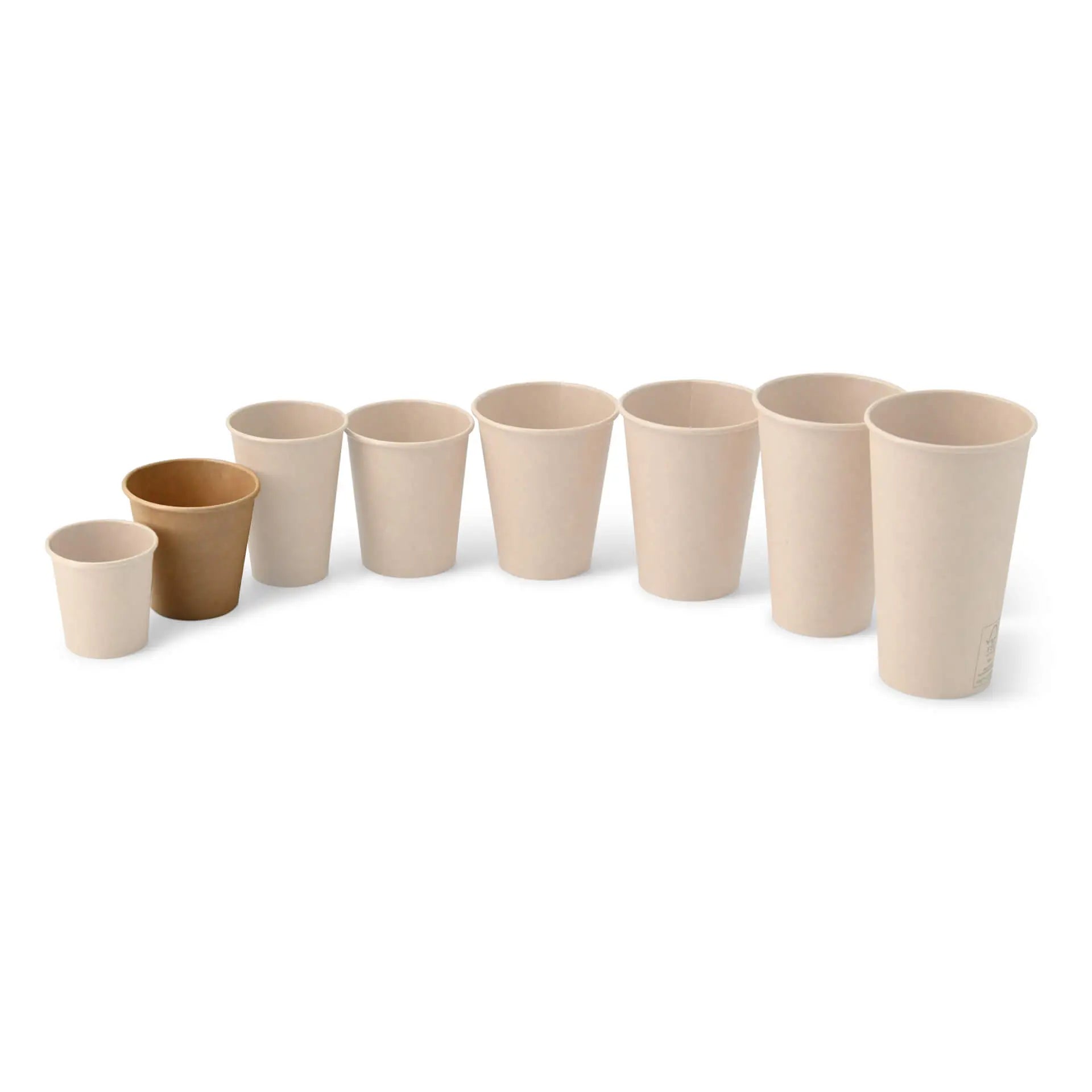 6 oz Paper cups (coated), Ø 80 mm, brown