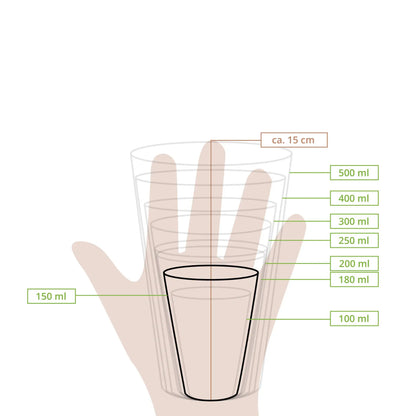 Pappbecher (beschichtet) 150 ml / 6 oz, Ø 80 mm, braun