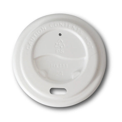 PS lid Ø 62 mm, white, drinking hole