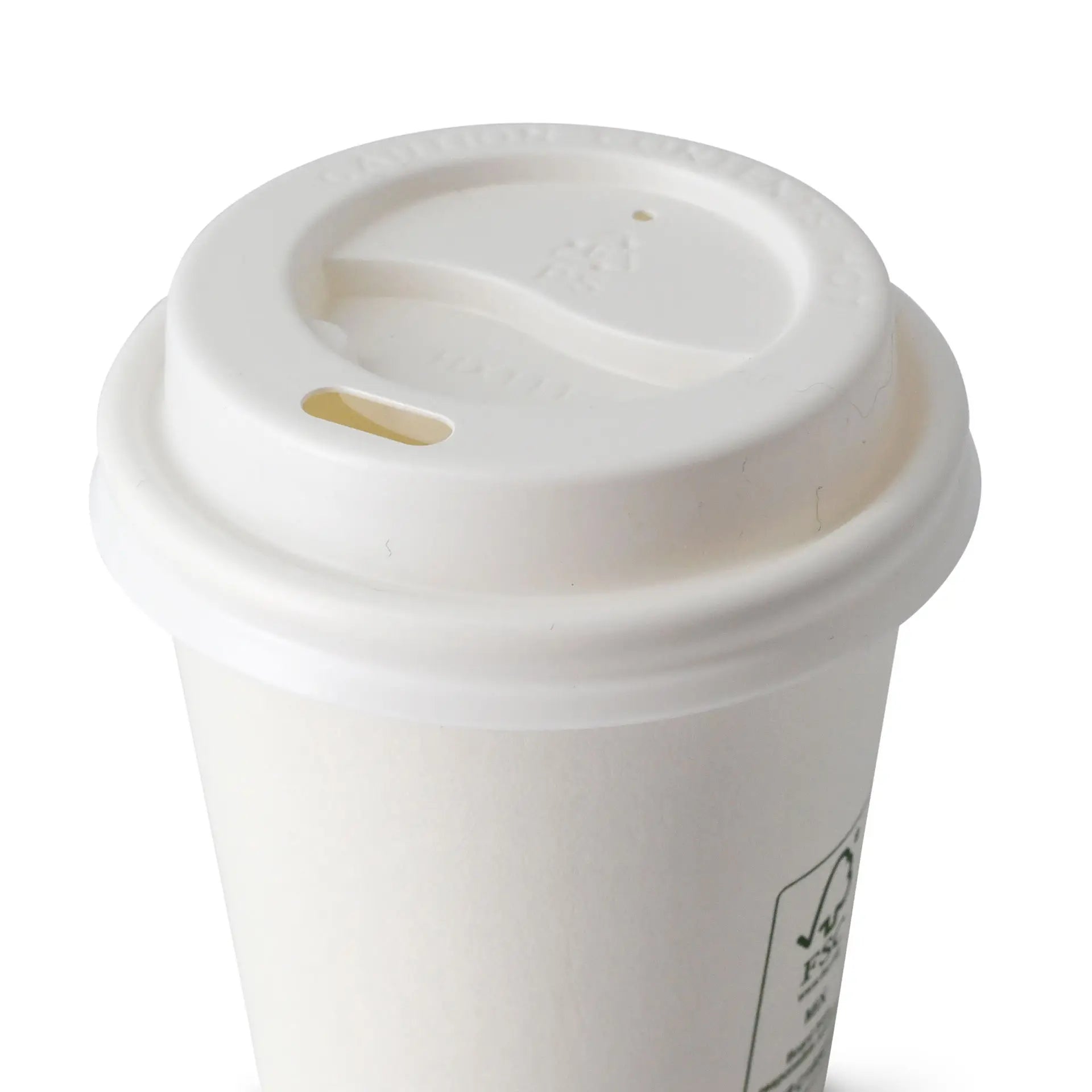 PS lid Ø 62 mm, white, drinking hole