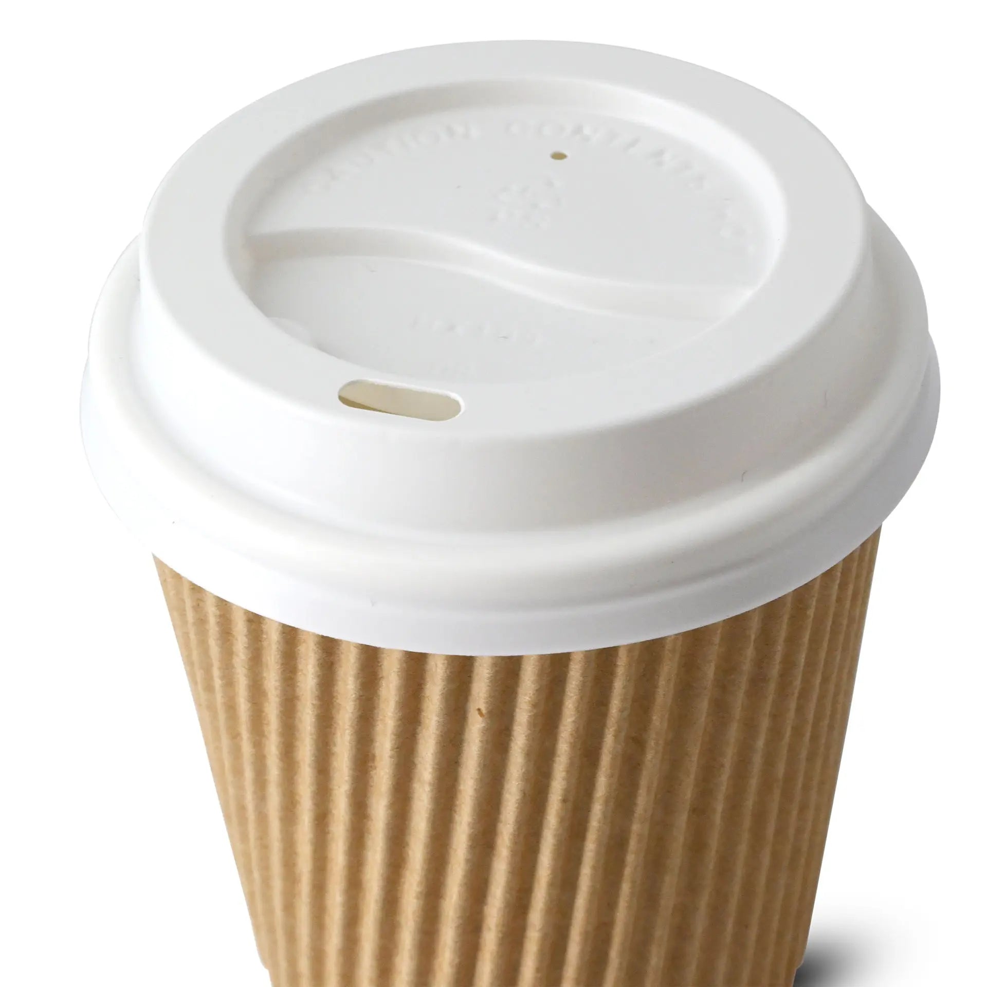 PS lid Ø 80 mm, white, drinking hole