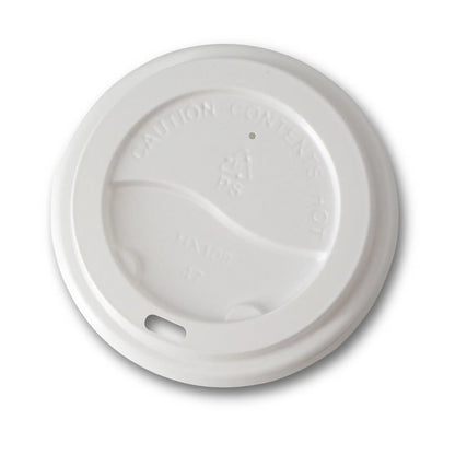 PS lid Ø 90 mm, white, drinking hole
