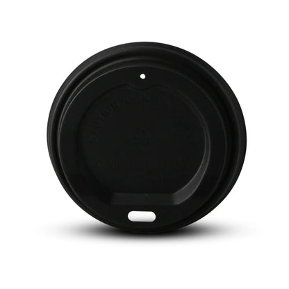 PS lid Ø 80 mm, black, drinking hole