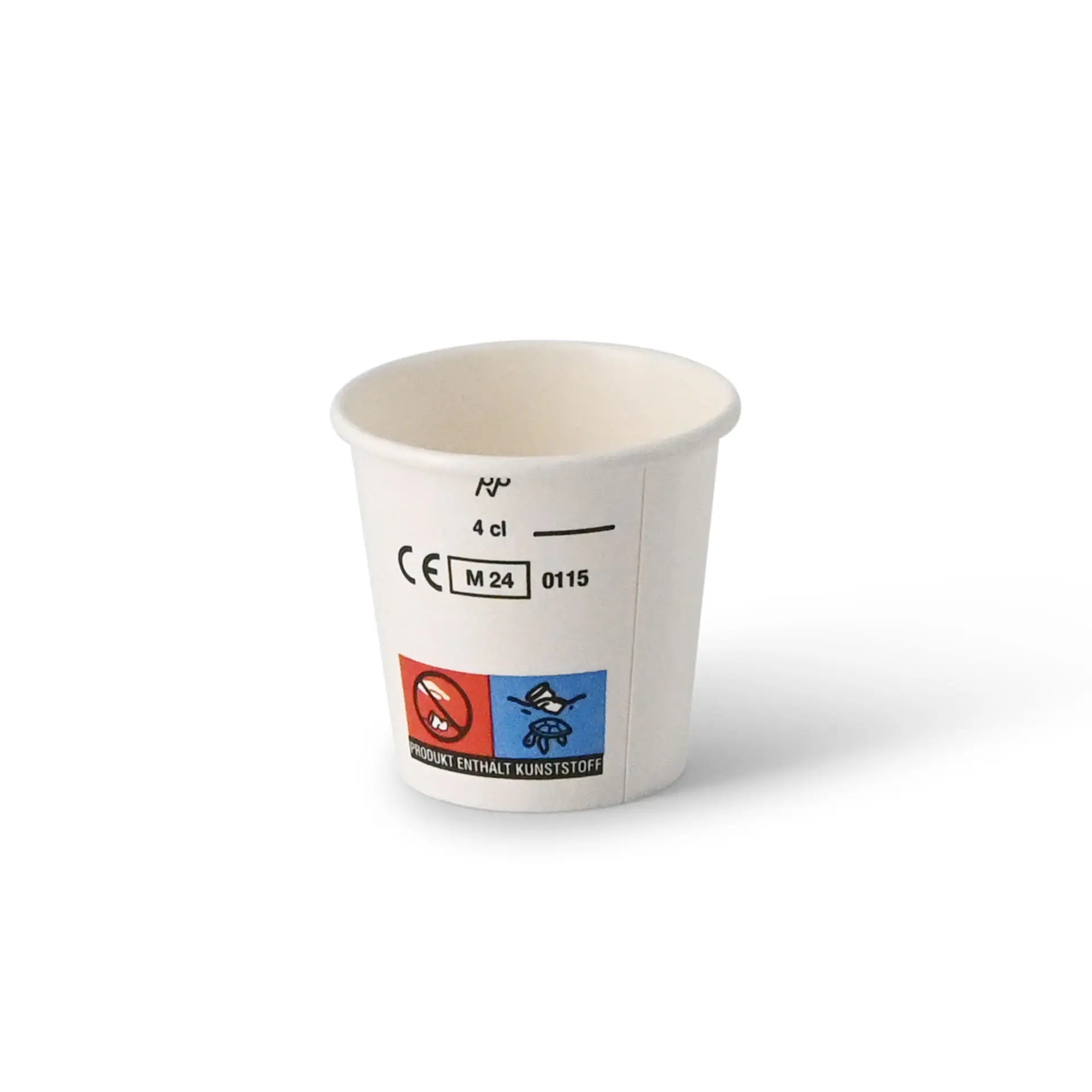 Schnapsbecher aus Papier (beschichtet) 40 ml / 1,5 oz, weiß