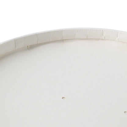 Pappdeckel mit Membran (beschichtet) Ø 185 mm, weiß, rund (für Kartonschalen)