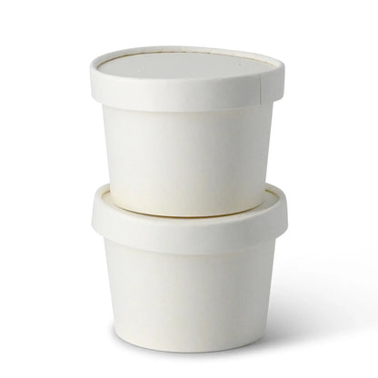 Cardboard membrane lids Ø (coated) 90 mm, white (for soup containers)