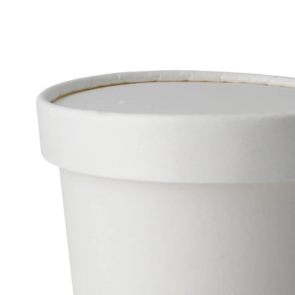 Cardboard membrane lids Ø (coated) 90 mm, white (for soup containers)