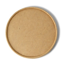 Pappdeckel mit Membran (beschichtet) Ø 115 mm, braun (für Suppenbecher)