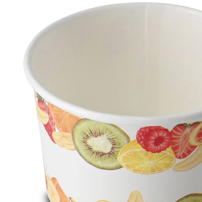 8 oz, max. 9.5 oz Paper cups ice cream XS (coated), Ø 92 mm, printed
