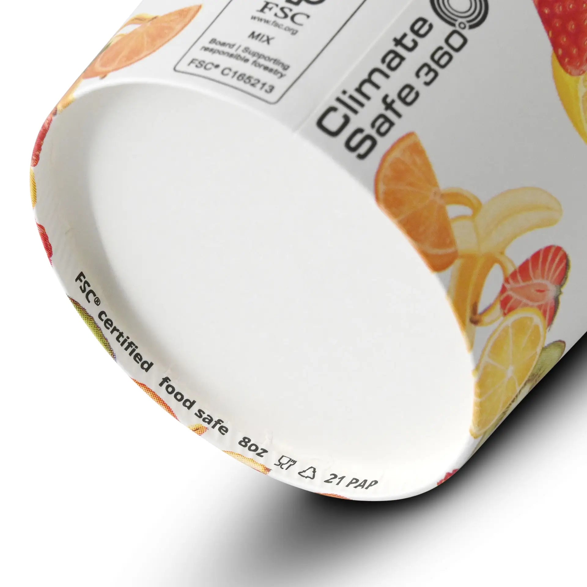 8 oz, max. 9.5 oz Paper cups ice cream XS (coated), Ø 92 mm, printed