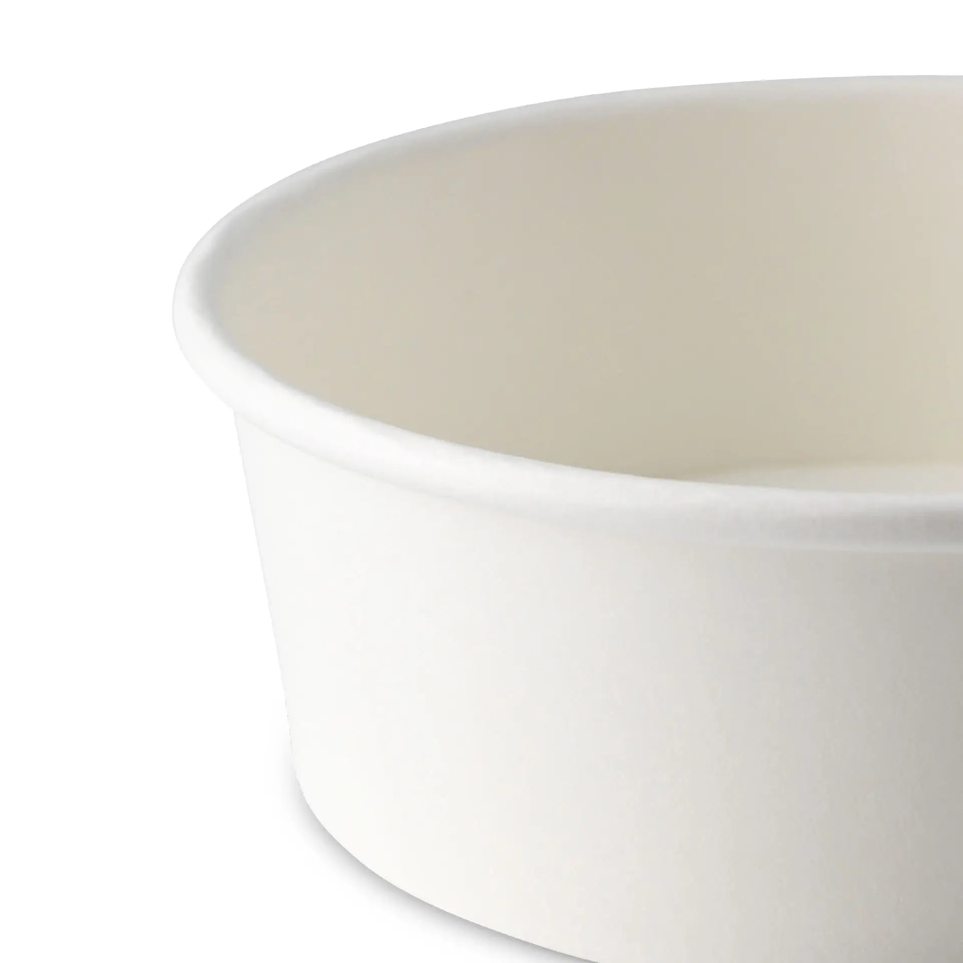Paper bowls (coated) / Salad bowls 400 ml, Ø 150 mm, white, round (650 ml max. volume)