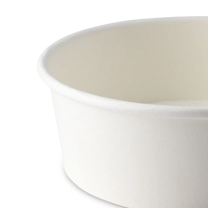 Paper bowls (coated) / Salad bowls 400 ml, Ø 150 mm, white, round (650 ml max. volume)