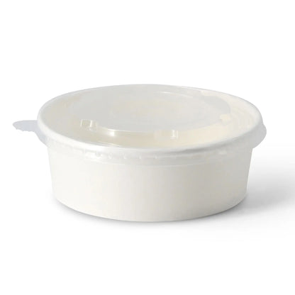 Paper bowls (coated) / Salad bowls 400 ml, Ø 150 mm, white, round (650 ml max. volume)