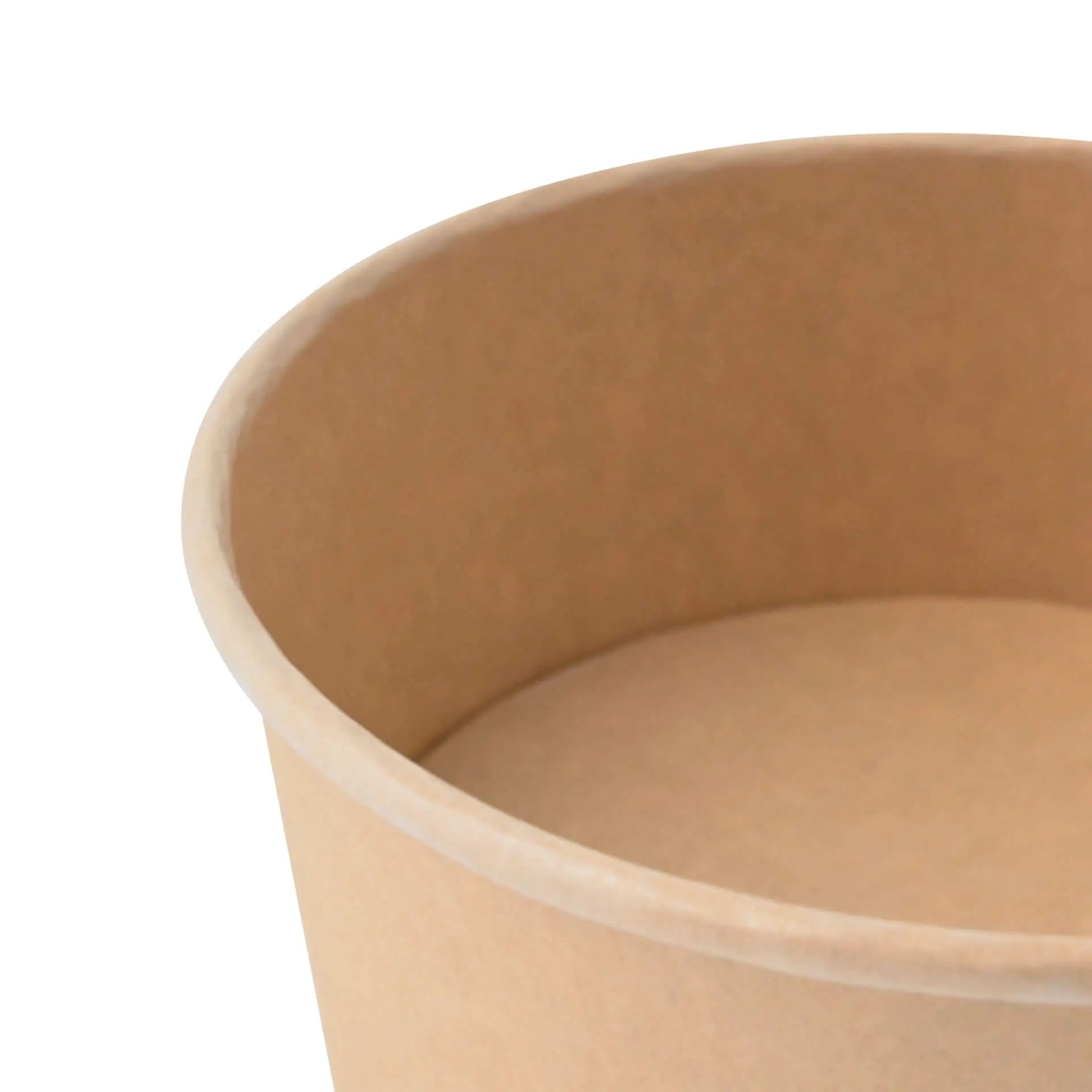 Paper bowls (coated) / Salad bowls 650 ml, Ø 150 mm, brown, round (800 ml max. volume)