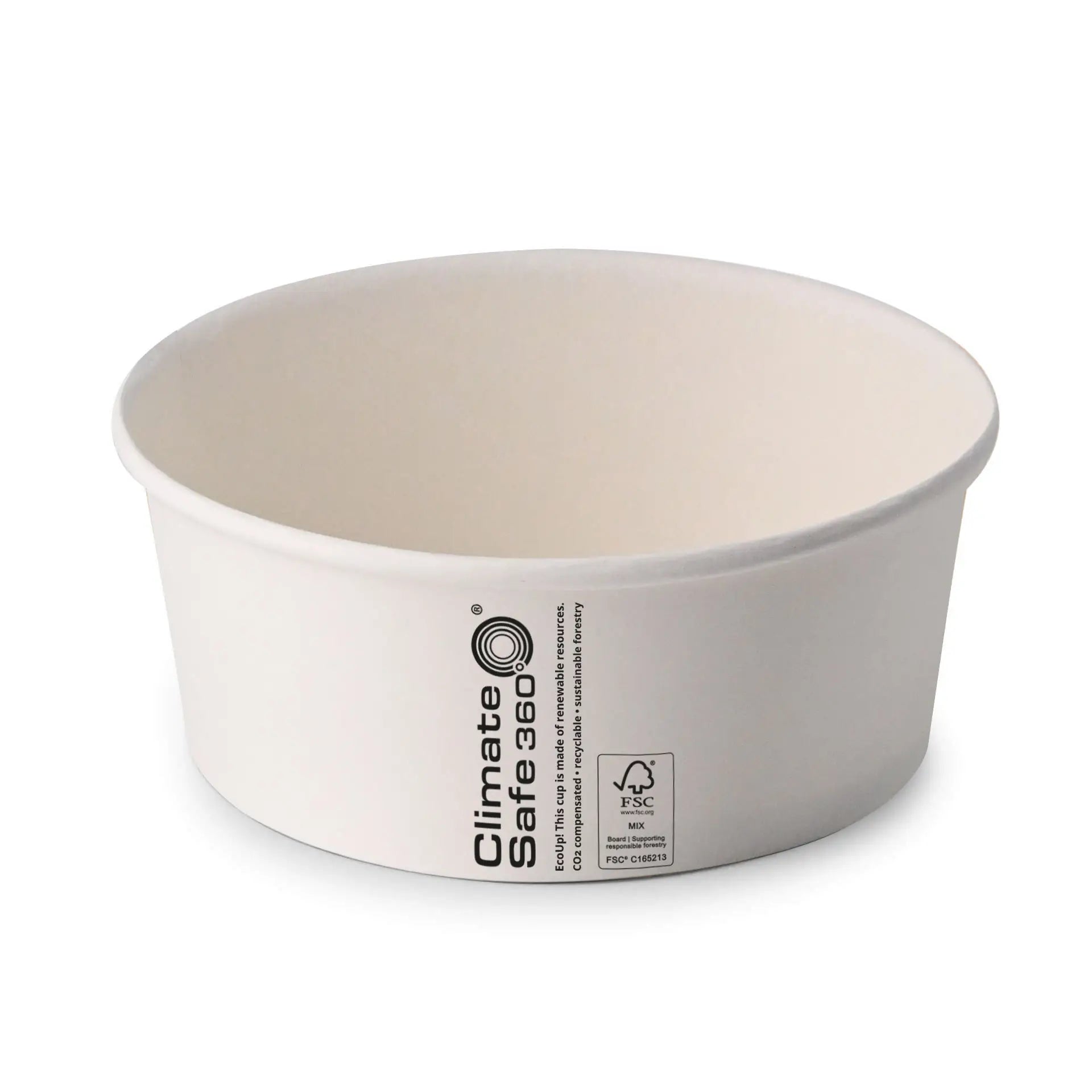 Paper bowls (coated) / Salad bowls 650 ml, Ø 150 mm, white, round (800 ml max. volume)