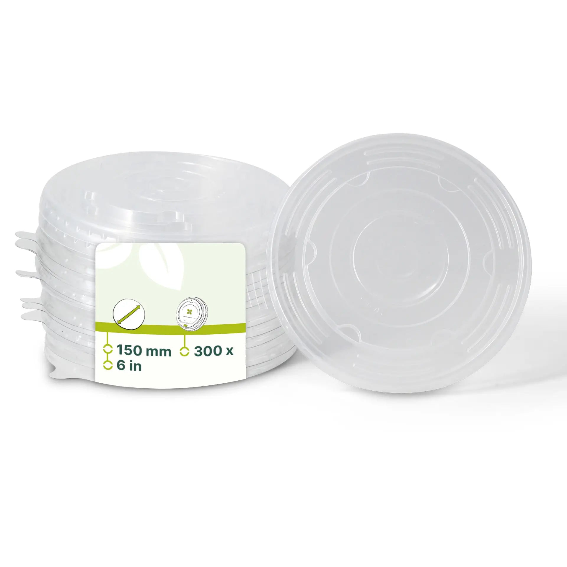 Cup lids PP Ø 150 mm, clear
