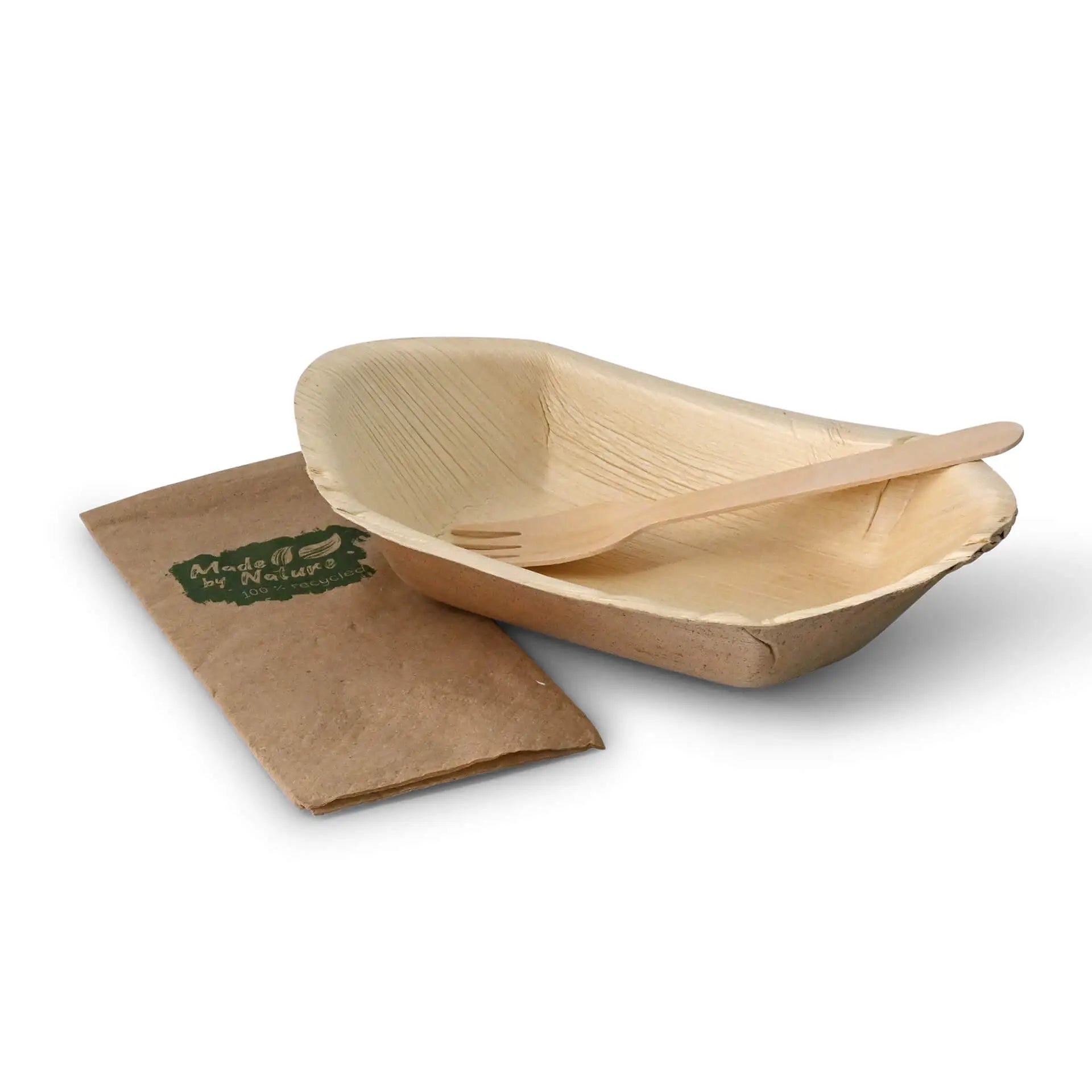 Palm leaf boats "Palmware®" 20 cm