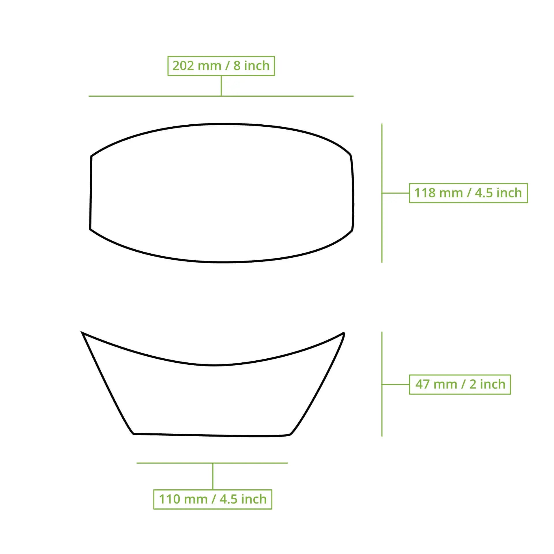 Palmblatt Schiffchen "Palmware®" 20 cm