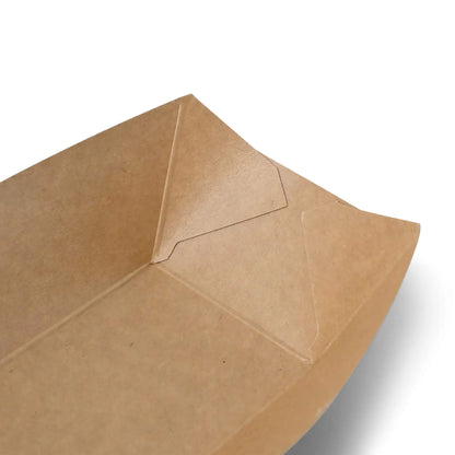 Snackschalen aus Karton 200 ml, 13,5 x 9,5 x 3,5 cm, braun