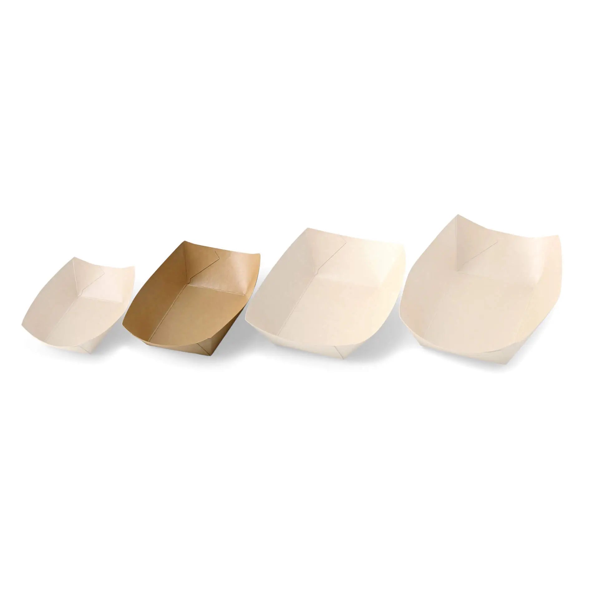 Cardboard Snack Tray 400 ml, 17 x 12,5 x 4 cm, brown