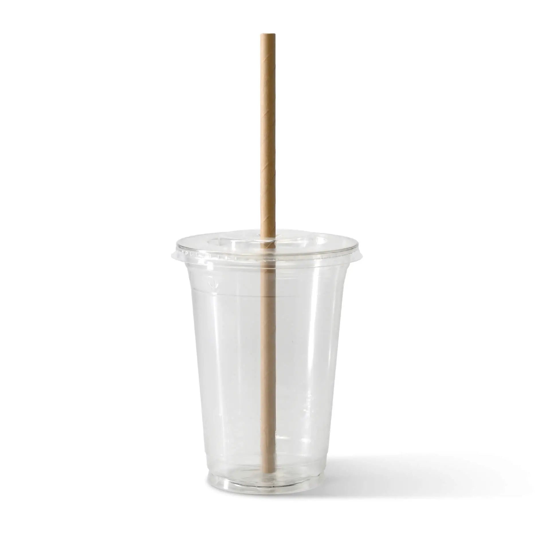 23 cm, Ø 0.8 cm Paper jumbo straws, kraft