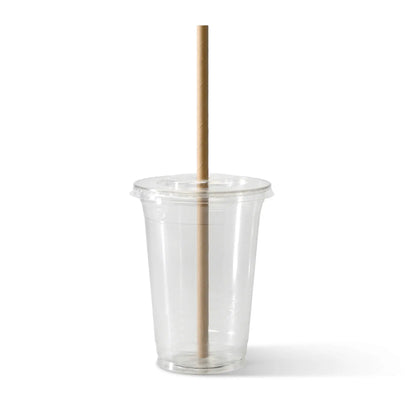 23 cm, Ø 0.8 cm Paper jumbo straws, kraft