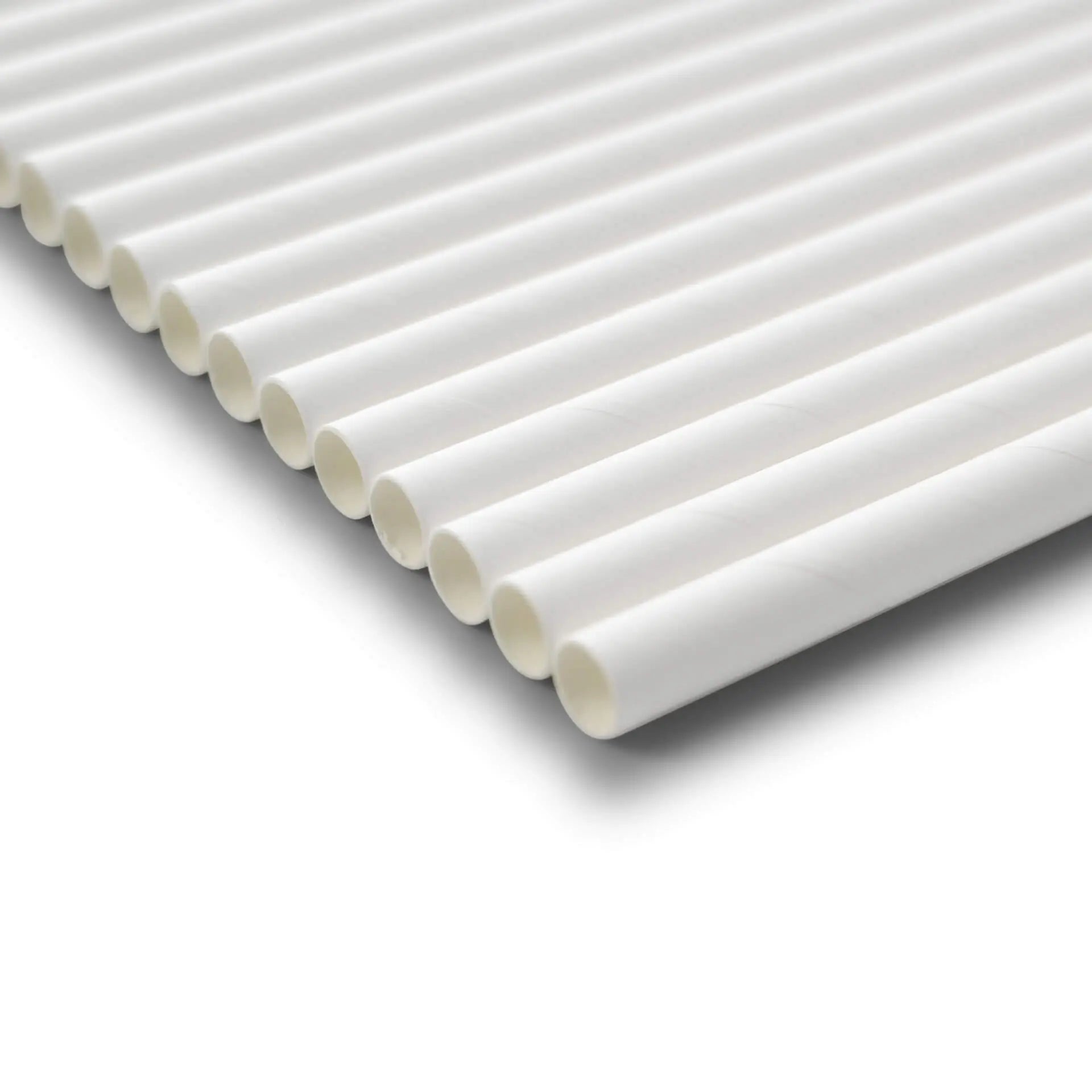 23 cm, Ø 0.8 cm Paper-jumbo-straws, white