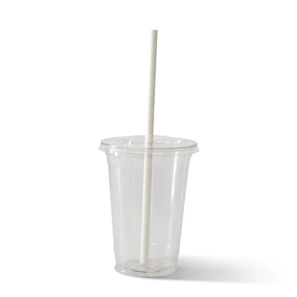 23 cm, Ø 0.8 cm Paper-jumbo-straws, white