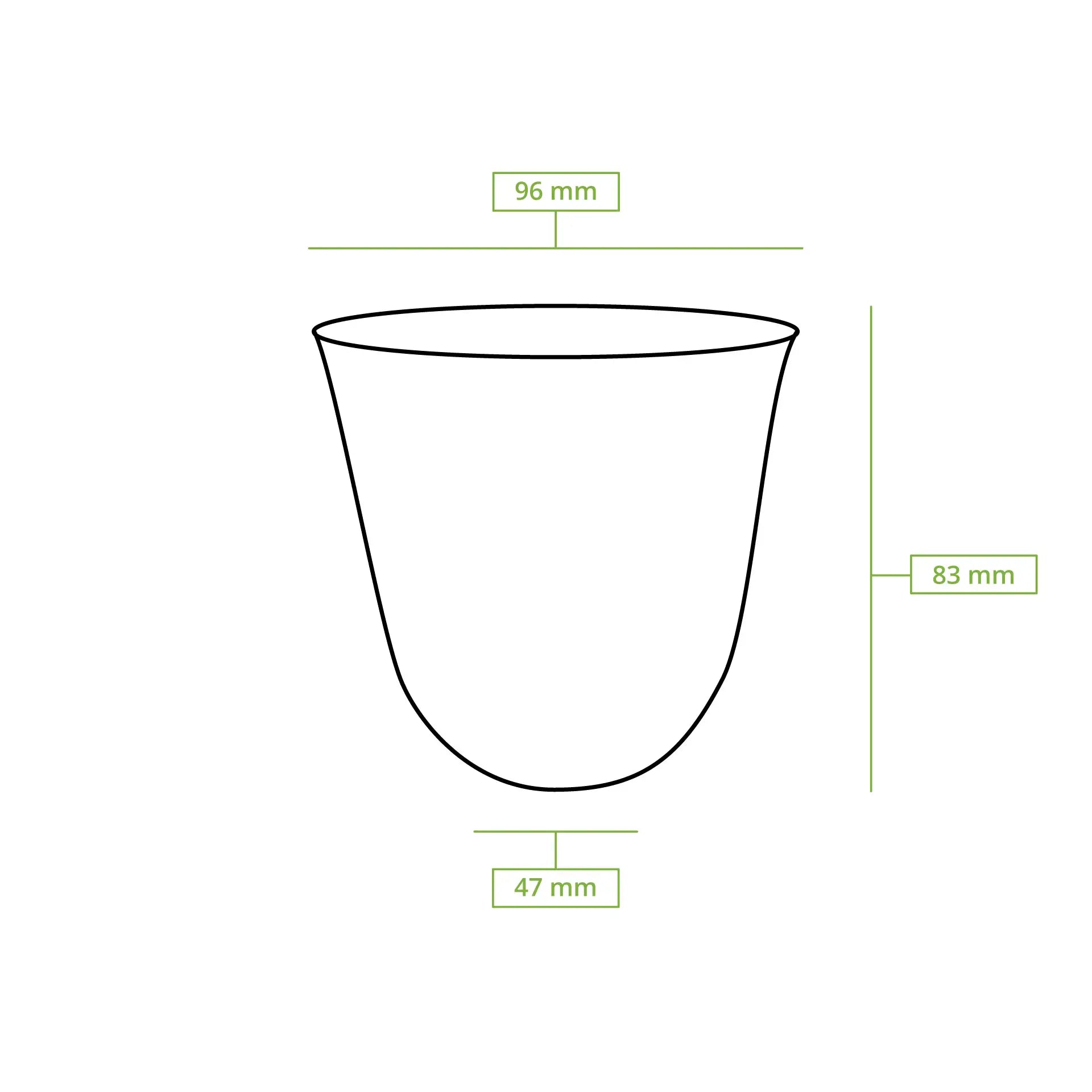 12 oz PLA Dessert Cups, Ø 96 mm