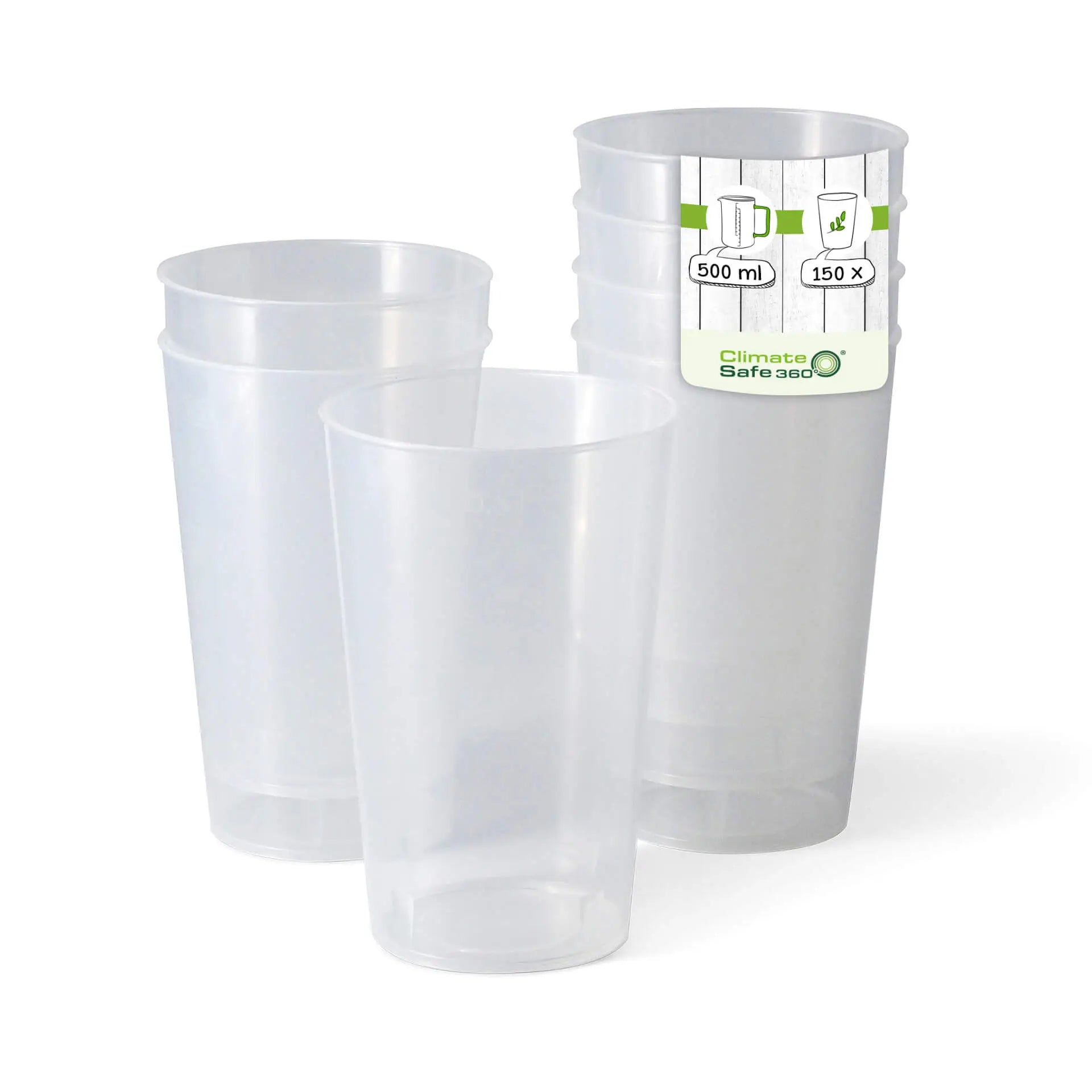 17 oz, Reusable cup, Ø 90 mm, PP, transparent