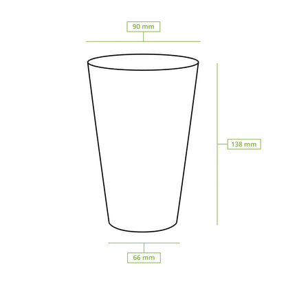 17 oz, Reusable cup, Ø 90 mm, PP, transparent