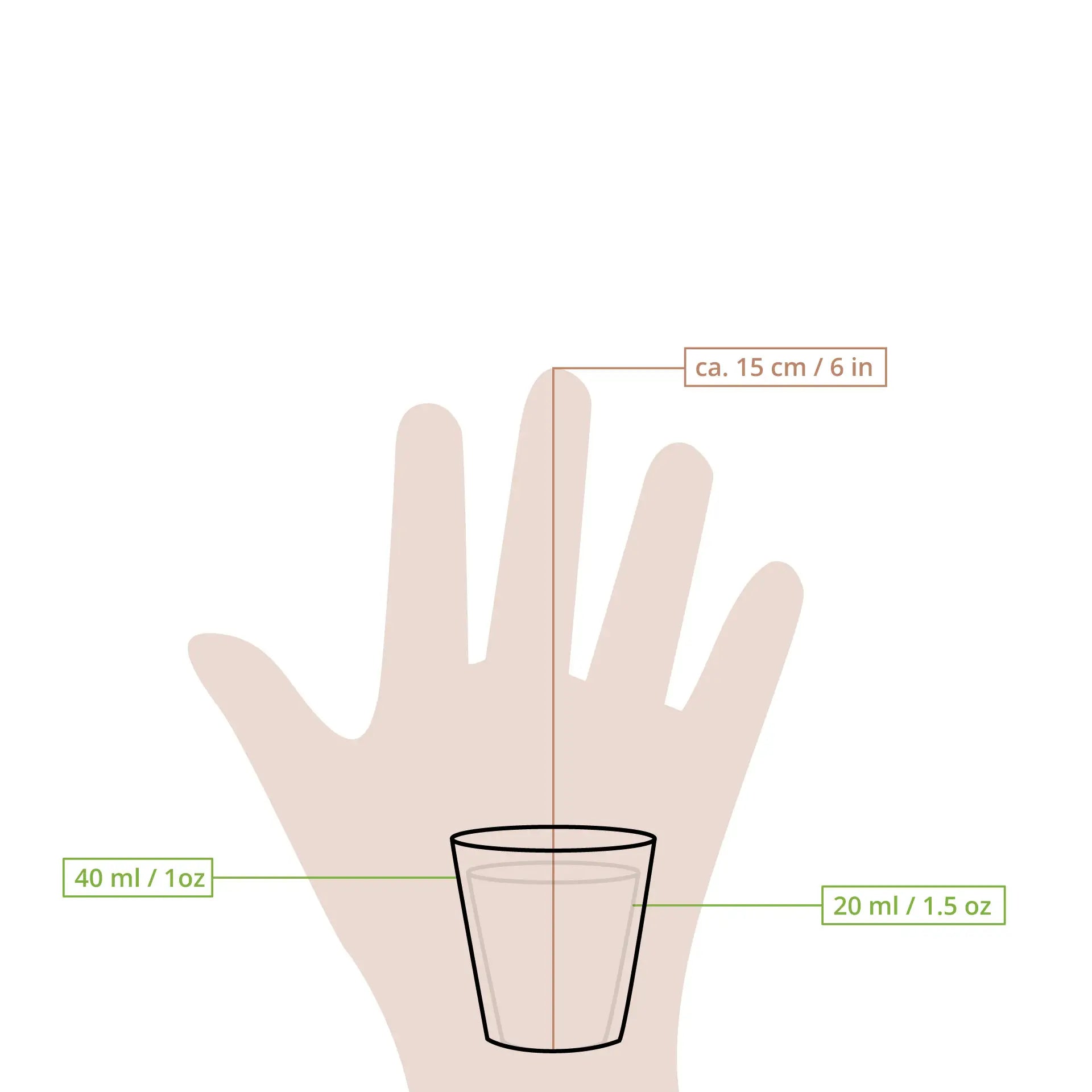 Schnapsbecher aus Papier 40 ml / 1,5 oz, weiß