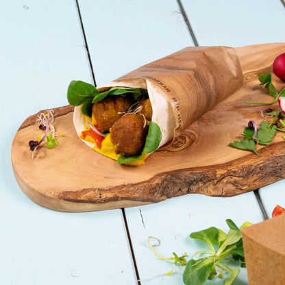 Burrito Bag, kraft, L 19.5 x 30 cm, prefolded