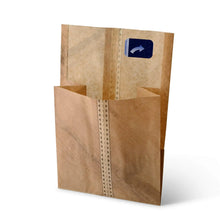 Burgertaschen aus Papier 15 x 16,5 cm, braun, Klebeverschluss