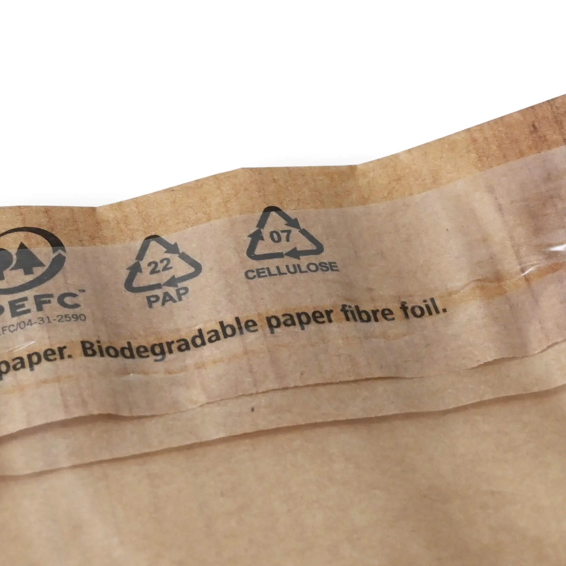 Snack bag paper, bio foil 17.5 x 20 cm, palm leaf print