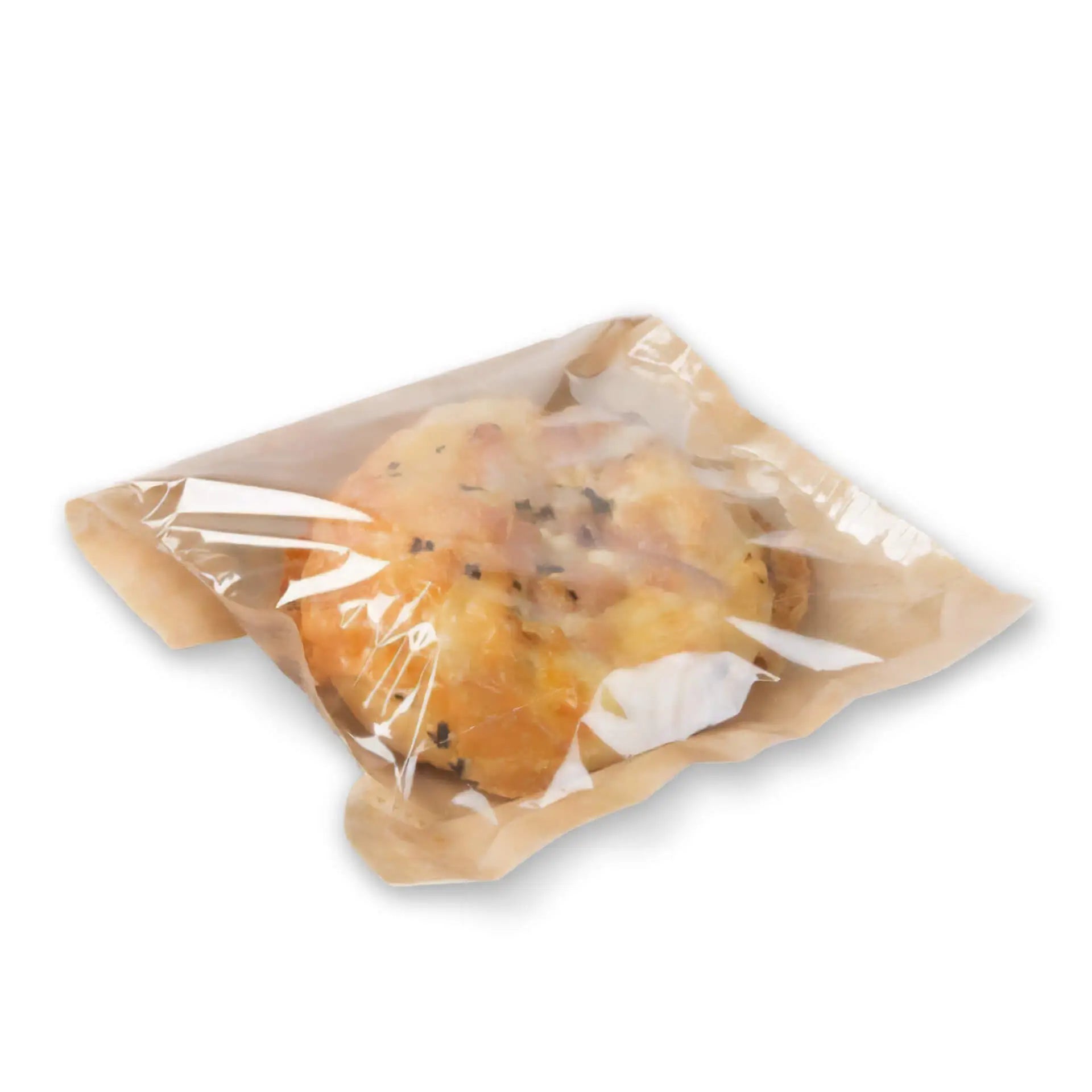 Snack bag paper, bio foil 17.5 x 20 cm, palm leaf print