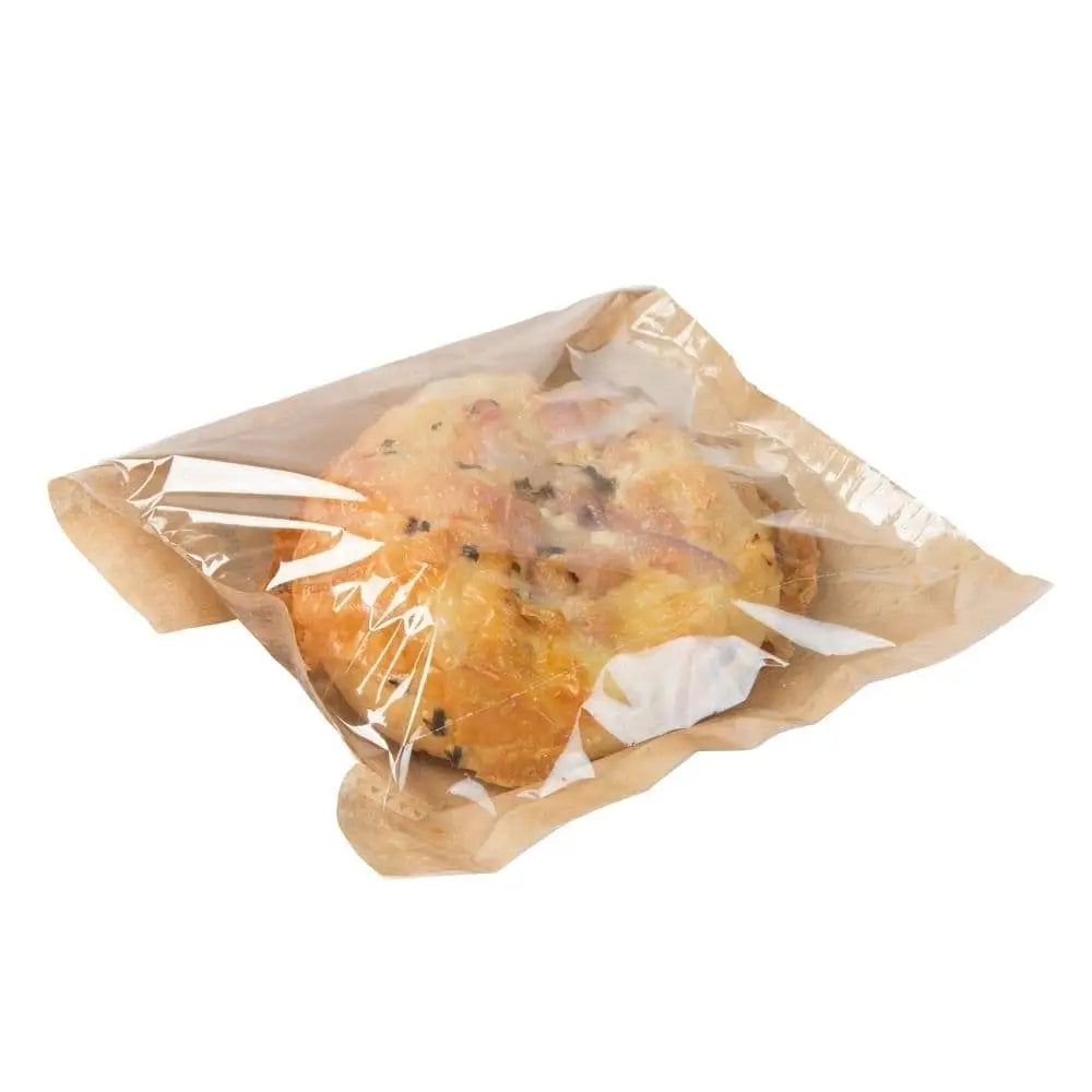 Snack bag paper, bio foil 17.5 x 20 cm, palm leaf print
