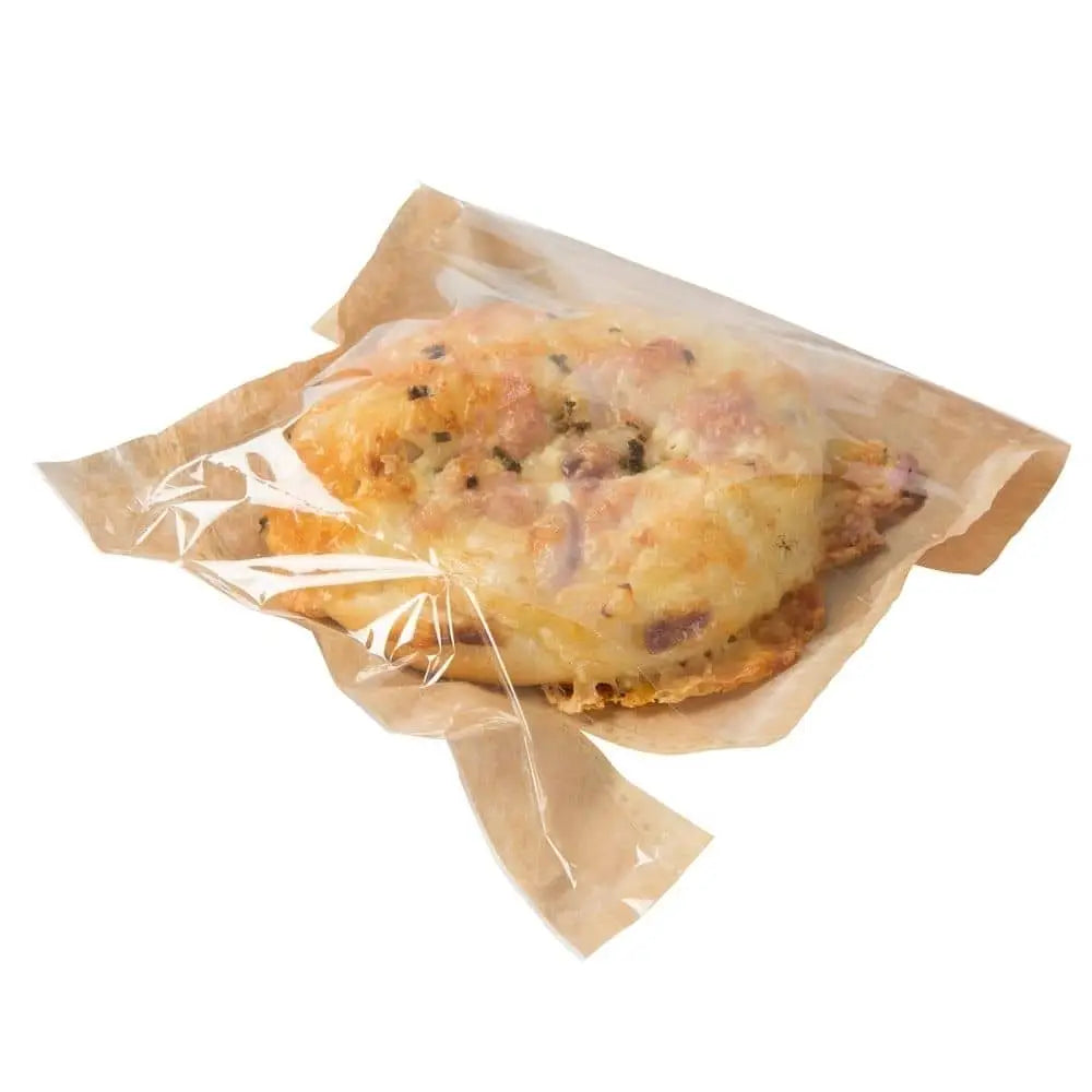 Snack bag paper, bio foil 17.5 x 20 cm, palm leaf print