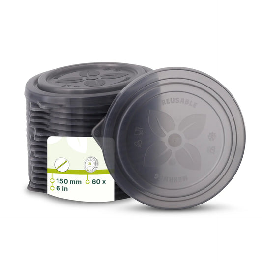 Mehrwegdeckel "merways Bowl" Ø 150 mm, PP, grau