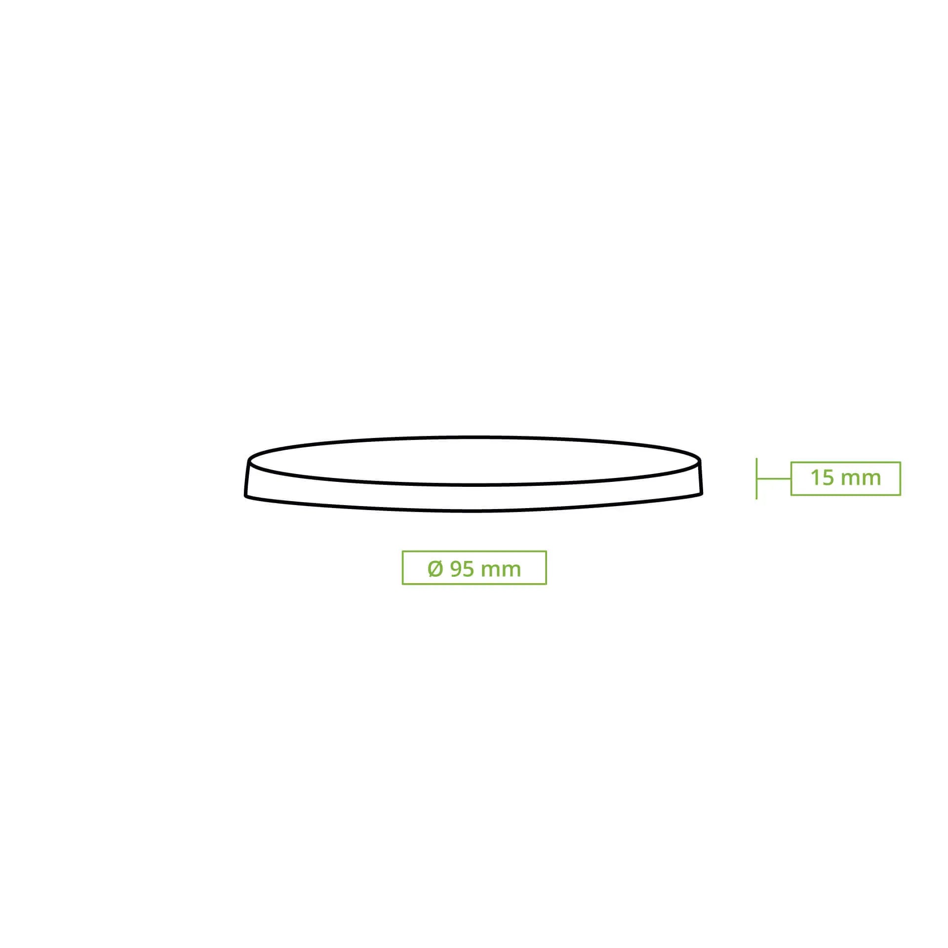 Reusable lids "merways Cup" Ø 95 mm, PP, grey