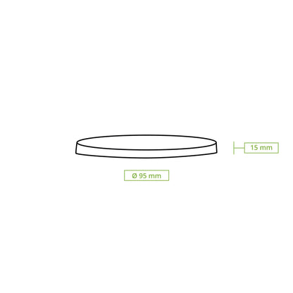 Reusable lids "merways Cup" Ø 95 mm, PP, grey