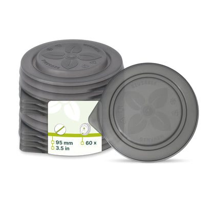 Mehrwegdeckel "merways Cup" Ø 95 mm, PP, grau