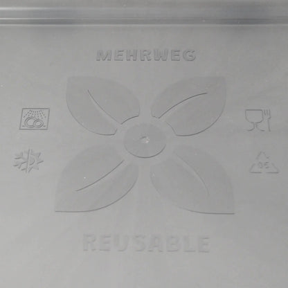 Mehrwegdeckel "merways Box" 24,5 x 20 x 4,5 cm, PP, grau