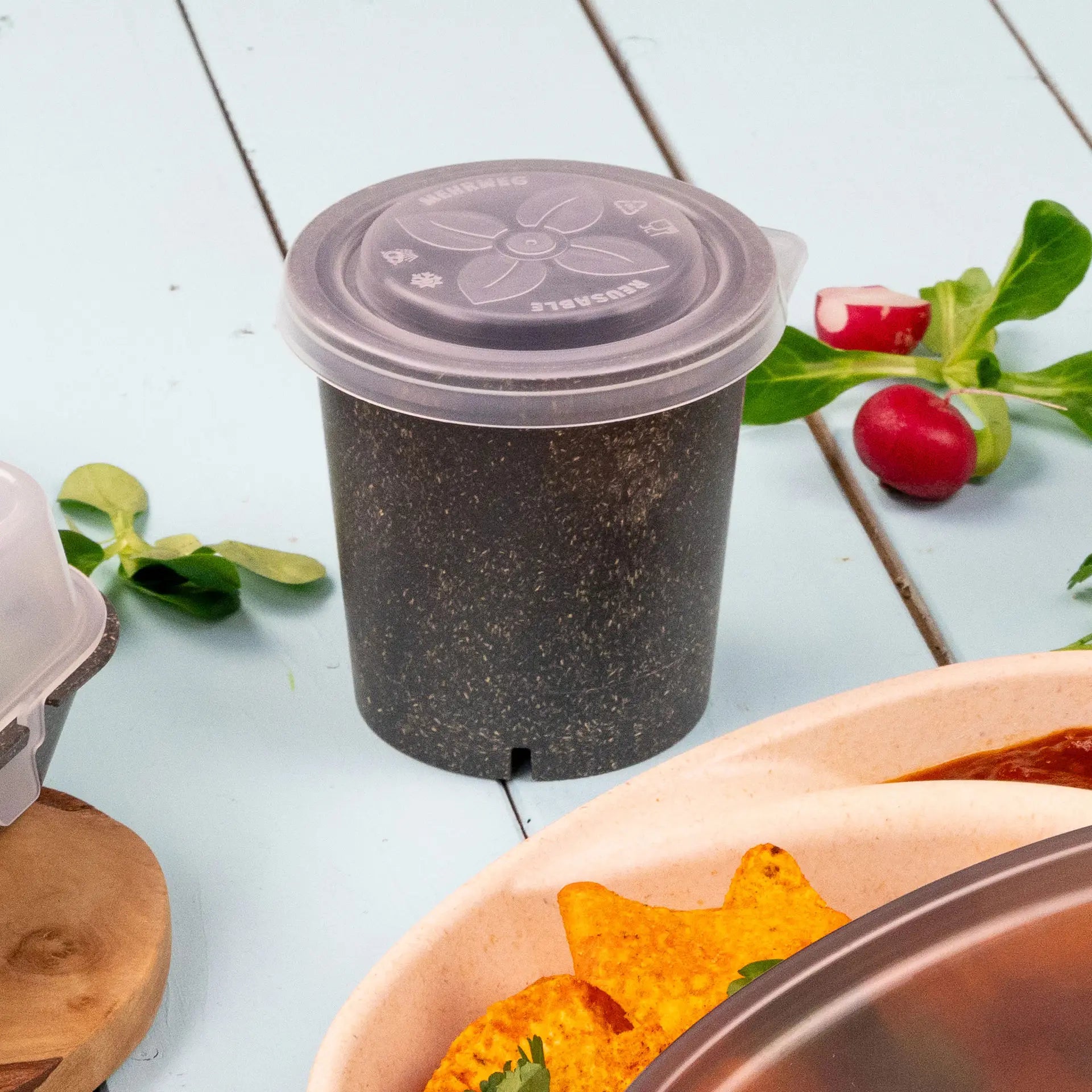 Reusable lids "merways Cup" Ø 95 mm, PP, transparent