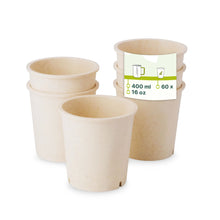 Mehrweg-Becher "merways Cup" 400 ml, Ø 95 mm, Cashew / creme-weiß
