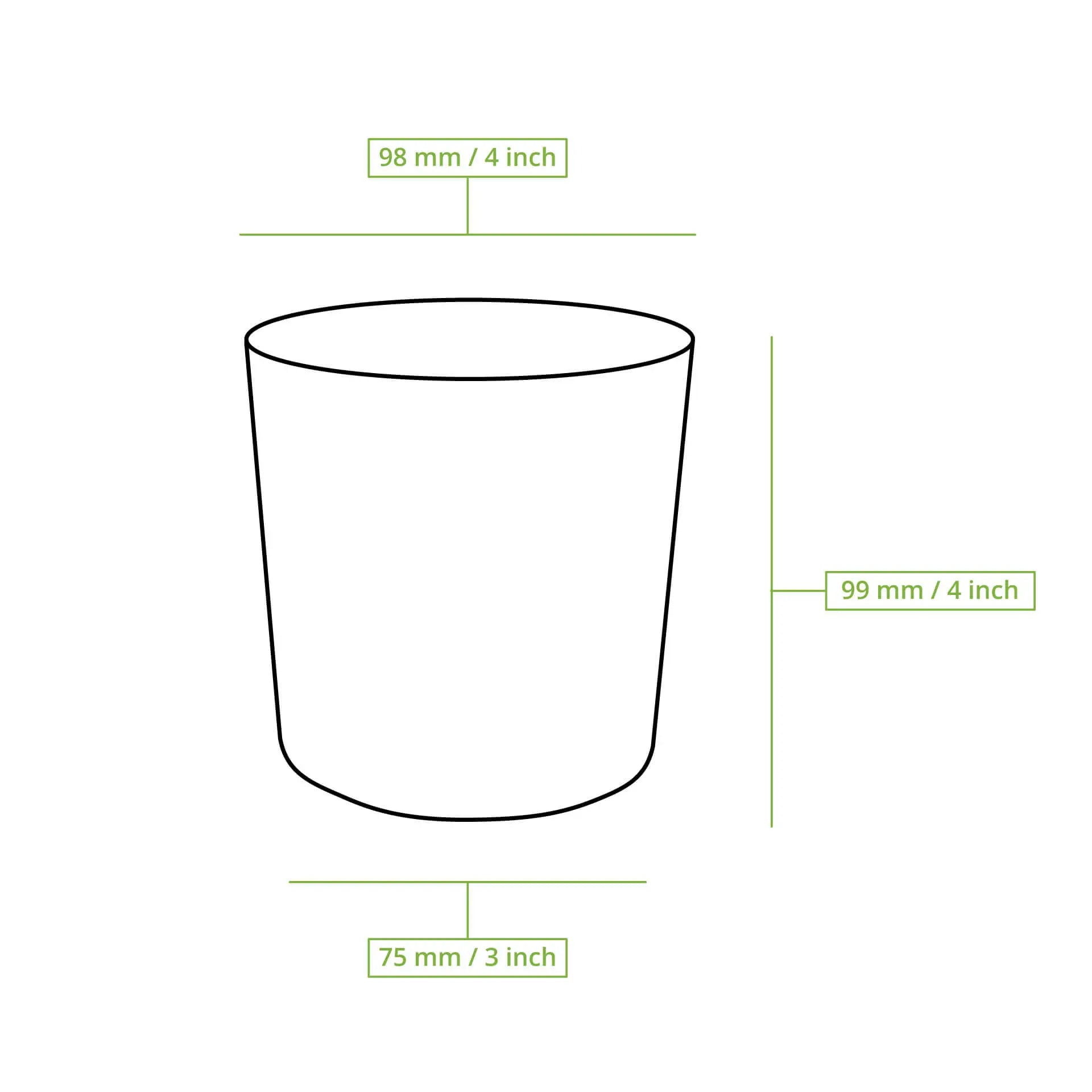 Mehrweg-Becher "merways Cup" 400 ml, Ø 95 mm, Pfeffer / grau