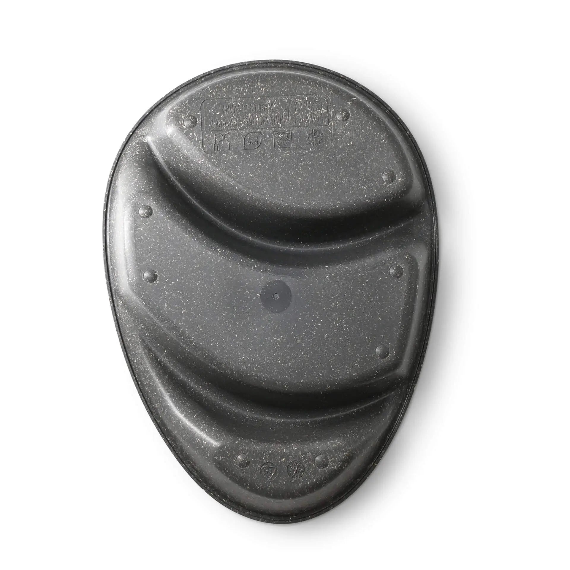 | 2 FOR 1 | Reusable divided plates "merways Plate" 27.5 × 20 × 3.5 cm, 3 compartments, teardrop, pepper / grey