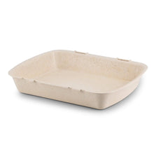 | 2 FOR 1 | Reusable menu-containers merways-Box 24,5 x 20 x 4,5 cm, HP4, cashew / creamy white
